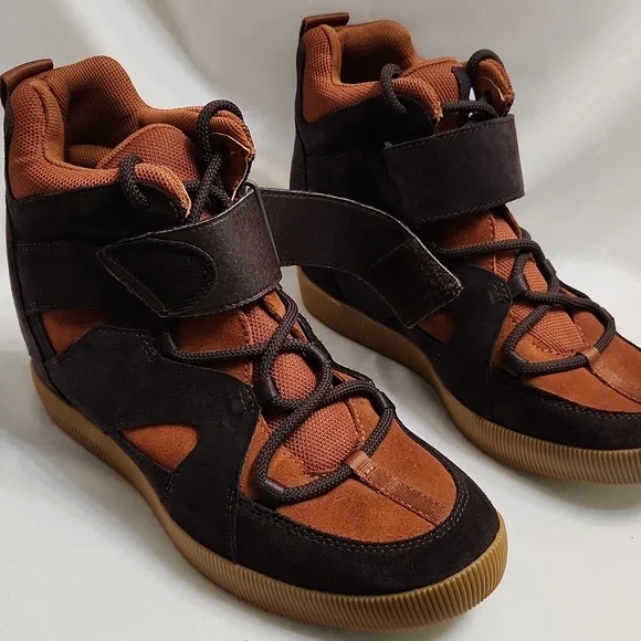 Sorel Out N About Wedge High-Top Sneakers (W Size 10) - Picture 8 of 16